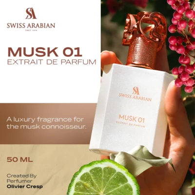 <div class="product-brand">Swiss Arabian</div>Swiss Arabian Musk 01 Extrait De Parfum - Image 4