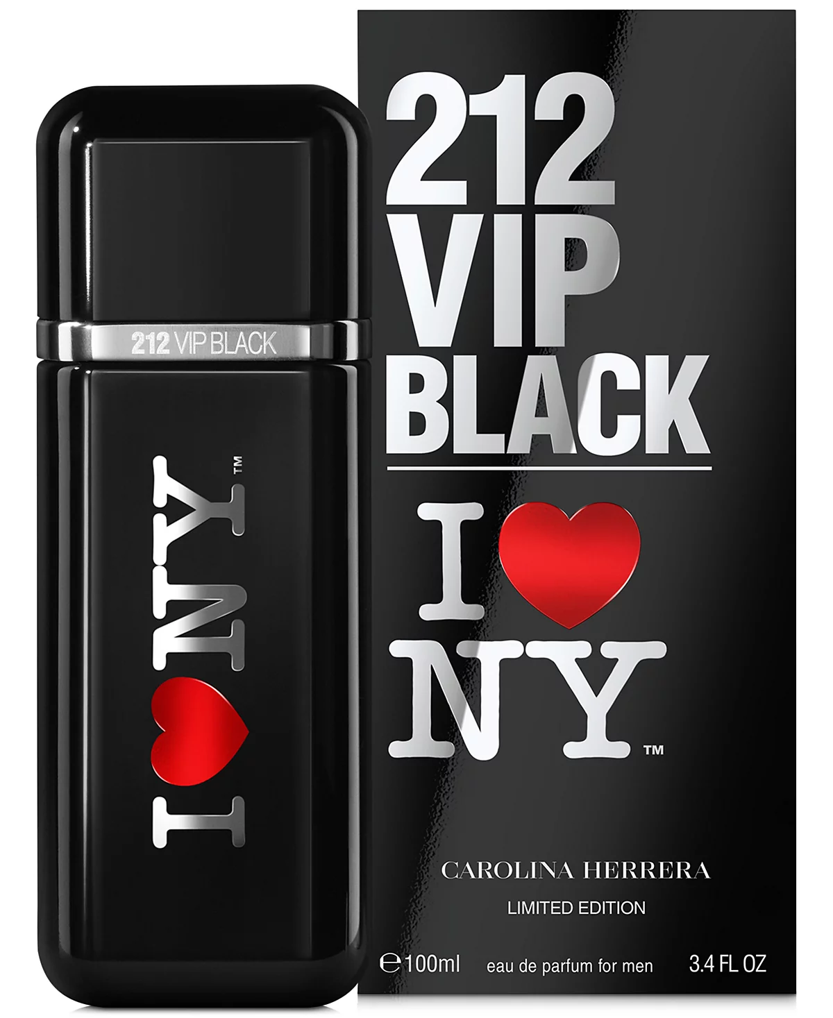 <div class="product-brand">Carolina Herrera</div>Carolina Herrera Men's 212 VIP Black Eau de Parfum I Love NY Limited Edition - Image 5