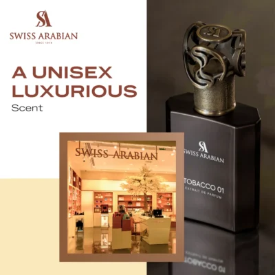 <div class="product-brand">Swiss Arabian</div>Swiss Arabian Tobacco 01 Extrait De Parfum - Image 4
